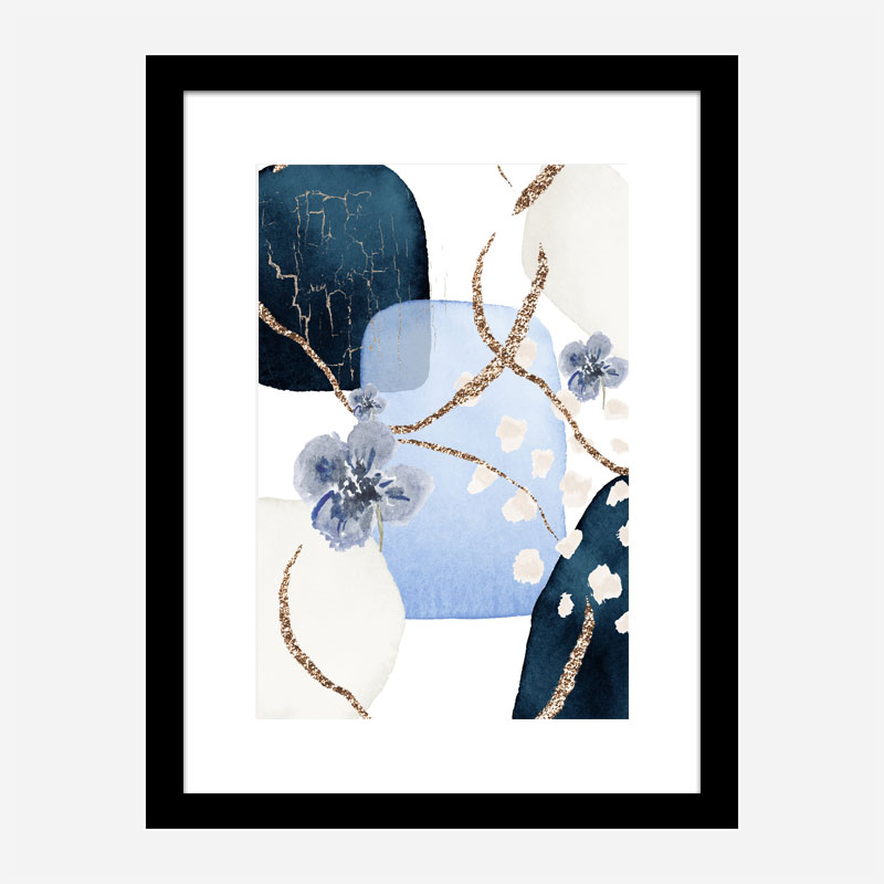 Blue Floral 3 Art 