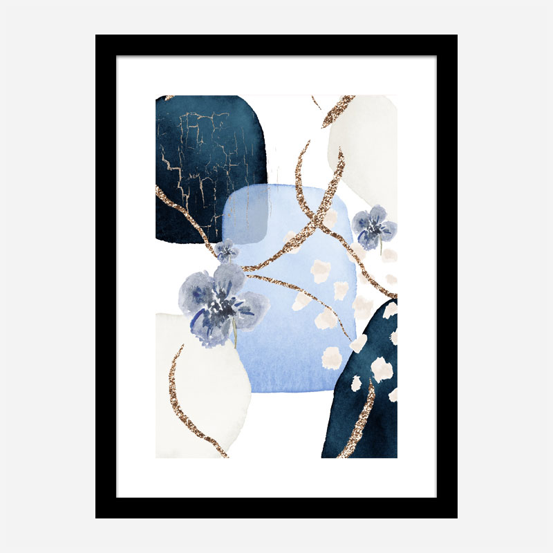 Blue Floral 3 Art 