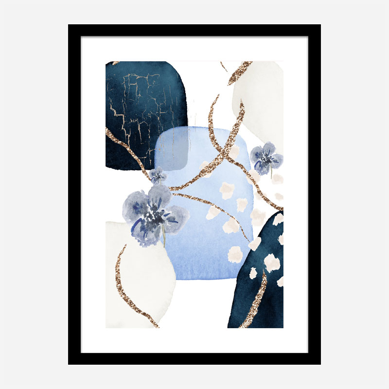 Blue Floral 3 Art 