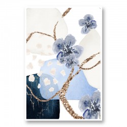 Blue Floral 2 Art 