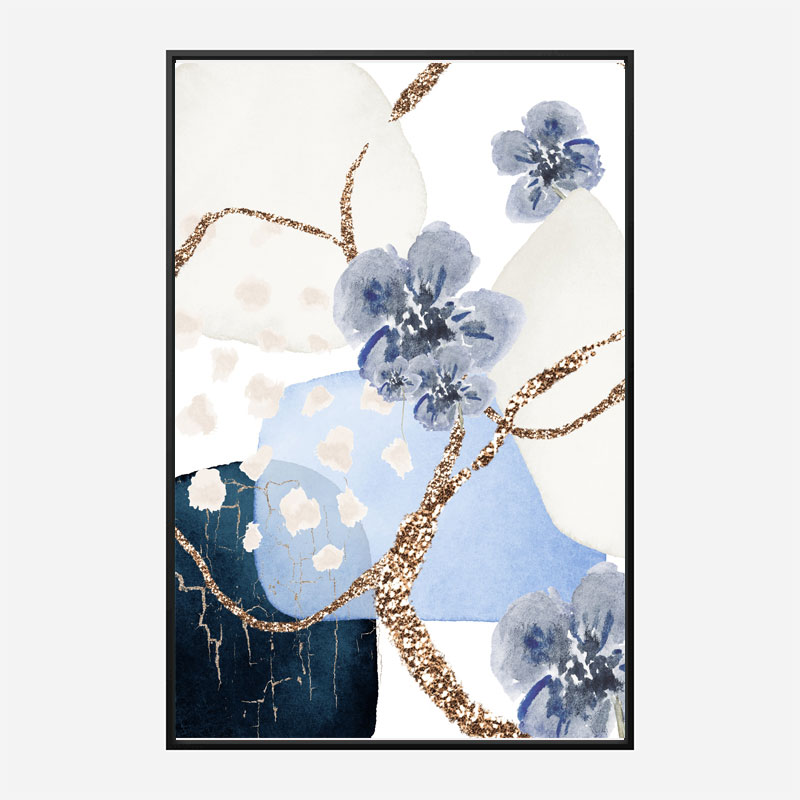 Blue Floral 2 Art 