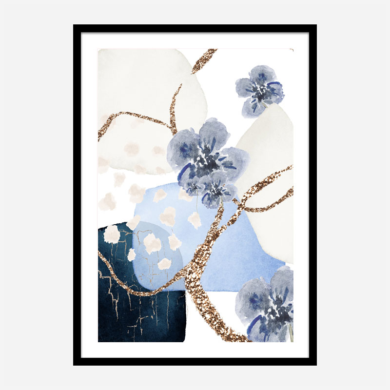 Blue Floral 2 Art 