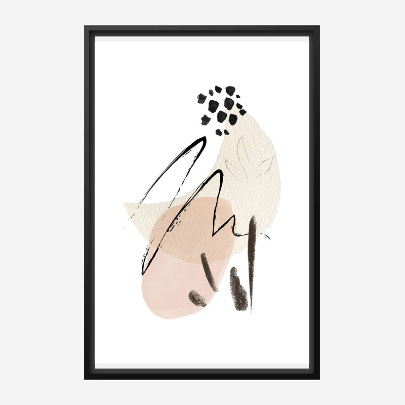 Simple Beige Abstract Art 