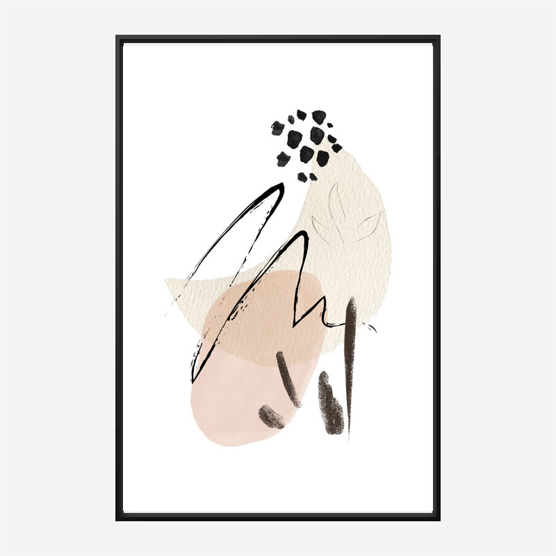 Simple Beige Abstract Art 