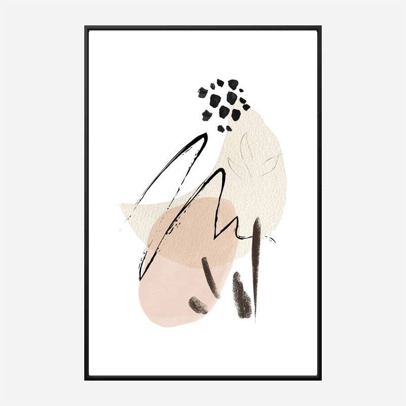 Simple Beige Abstract Art 