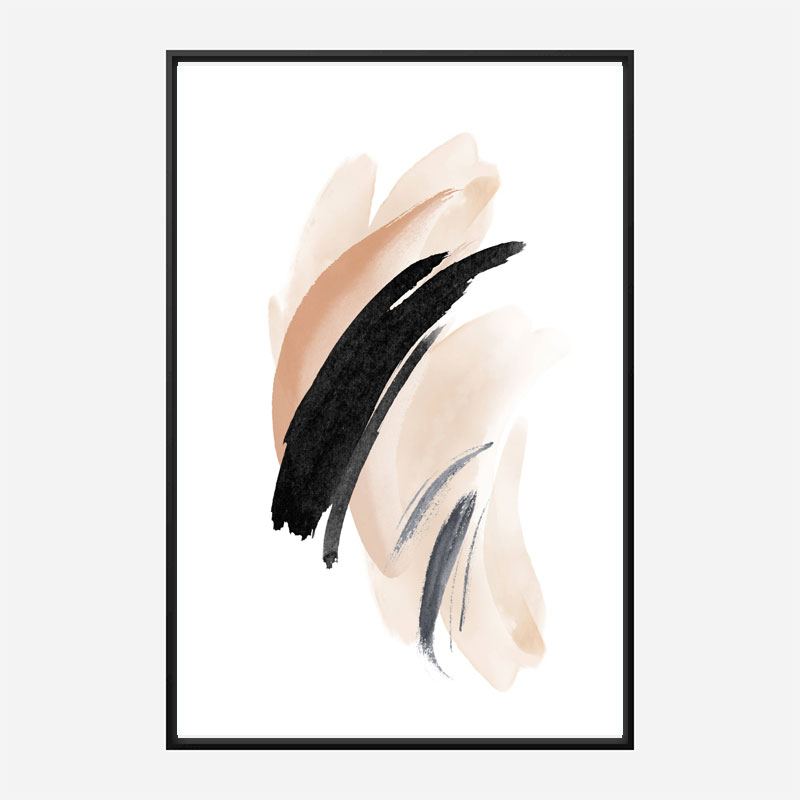 Simple Beige 2 Abstract Art 
