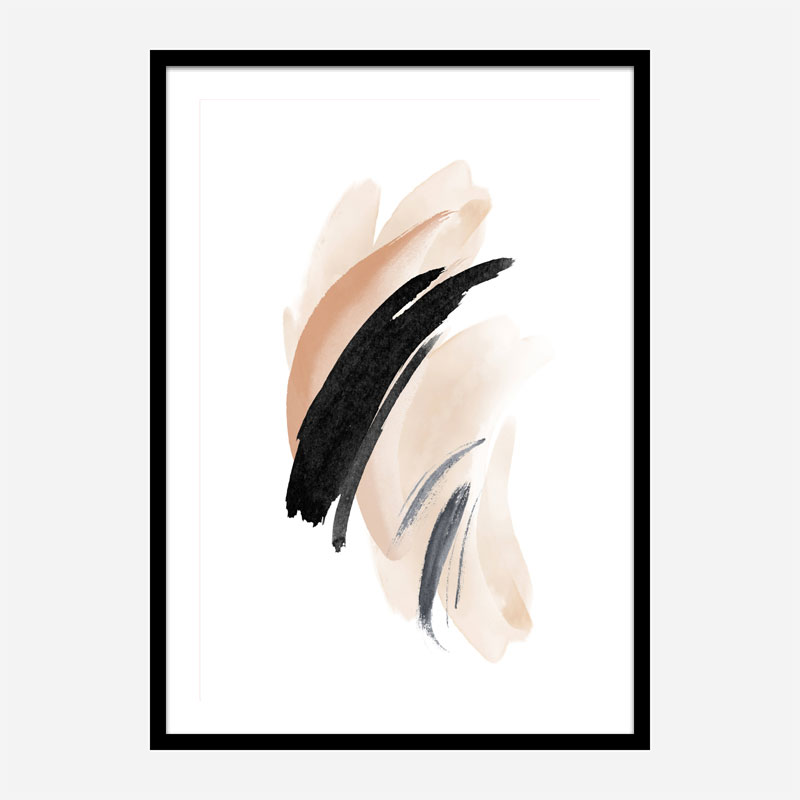 Simple Beige 2 Abstract Art 