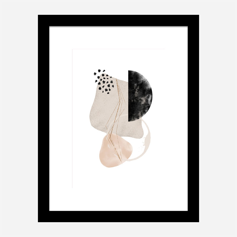 Simple Beige 3 Abstract Art 