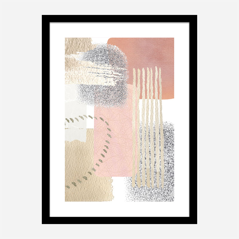 Delicately Pink Abstract Art 