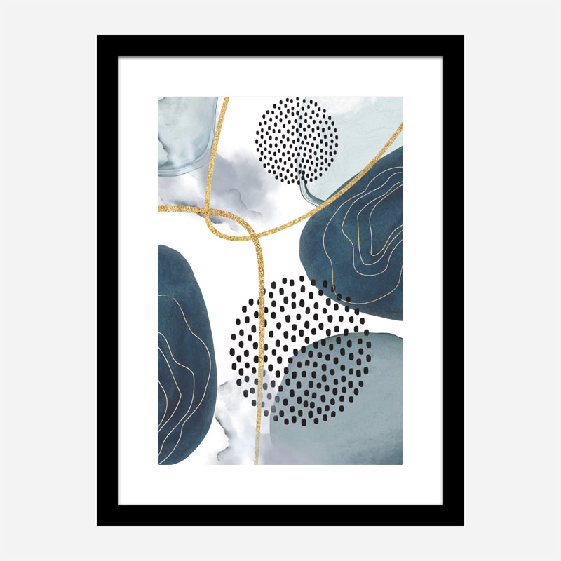 Shapley Blue Abstract Art 