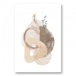 Neutral Silk Abstract Art 