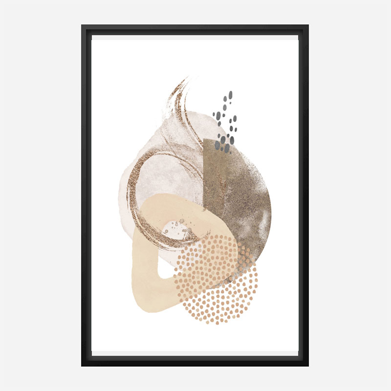 Neutral Silk Abstract Art 