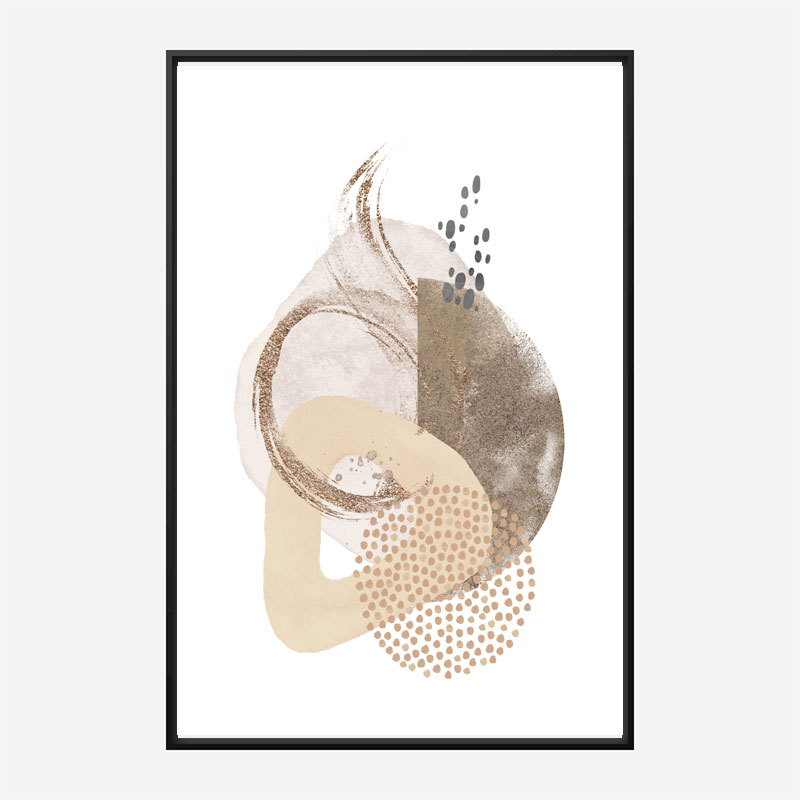 Neutral Silk Abstract Art 