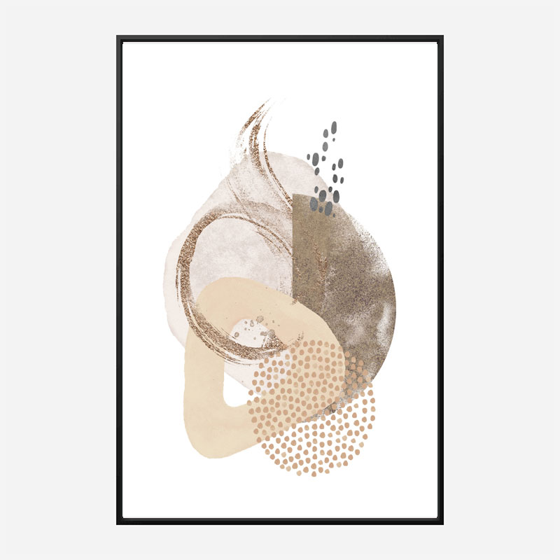 Neutral Silk Abstract Art 