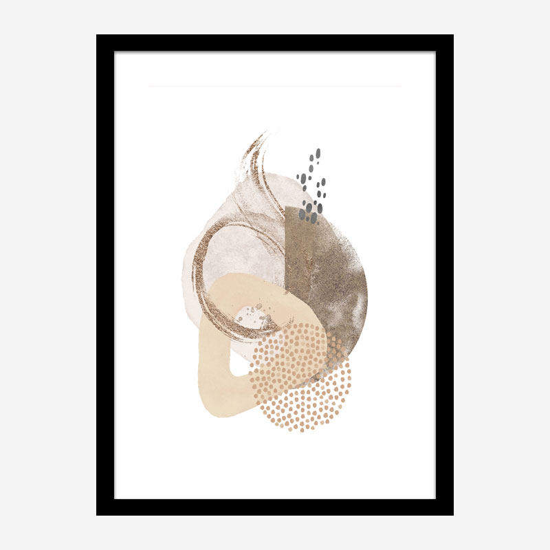 Neutral Silk Abstract Art 