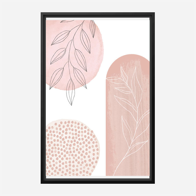 Love Pink Geometric Art