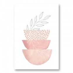 Love Pink 3 Geometric Art