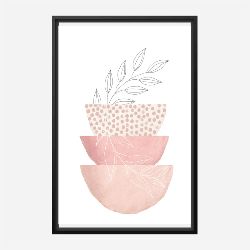 Love Pink 3 Geometric Art