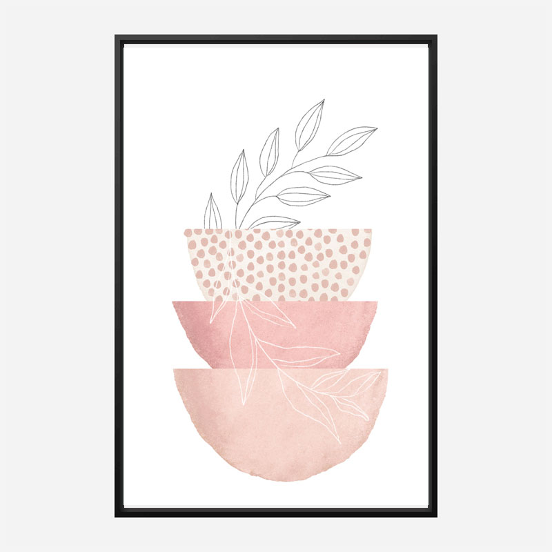 Love Pink 3 Geometric Art