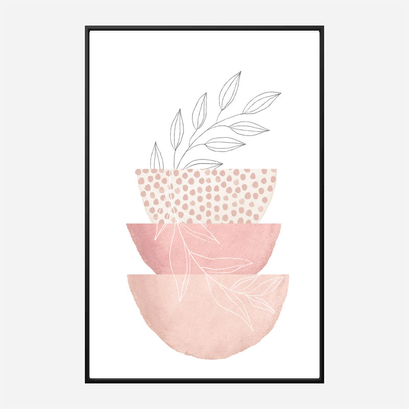 Love Pink 3 Geometric Art