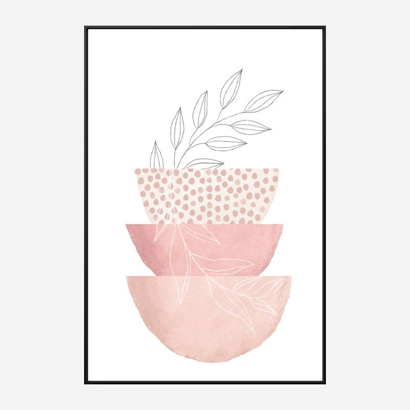 Love Pink 3 Geometric Art