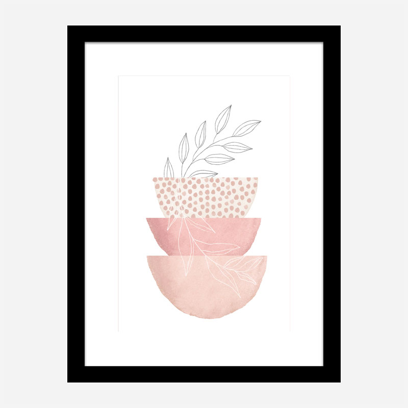 Love Pink 3 Geometric Art