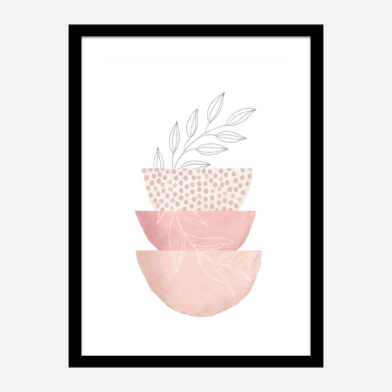 Love Pink 3 Geometric Art