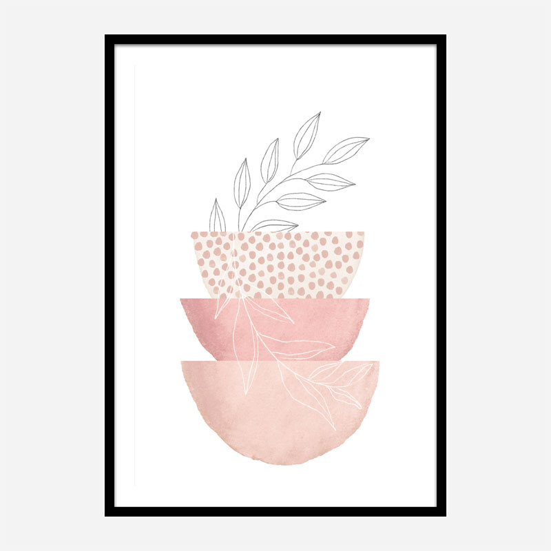 Love Pink 3 Geometric Art