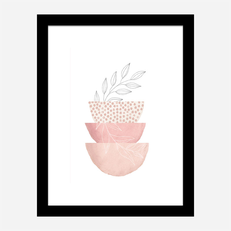 Love Pink 3 Geometric Art