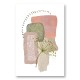 Delicate Pink and Green Abstract Art
