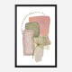 Delicate Pink and Green Abstract Art