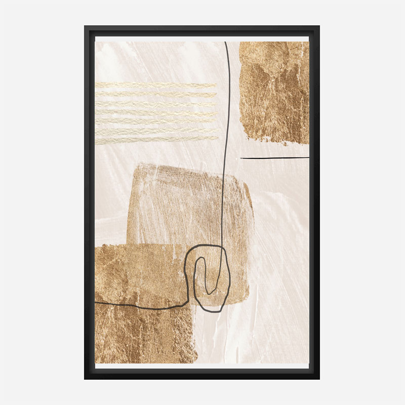 Aesthetic Gold Abstract Art