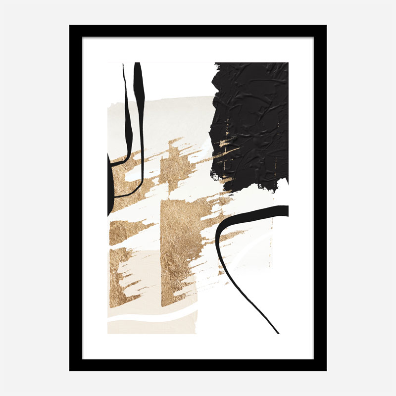 Abstract Black and Gold 6 Abstract Art