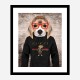 Beagle in Gucci Hoodie Art Print