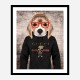 Beagle in Gucci Hoodie Art Print