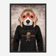 Beagle in Gucci Hoodie Art Print