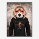 Beagle in Gucci Hoodie Art Print