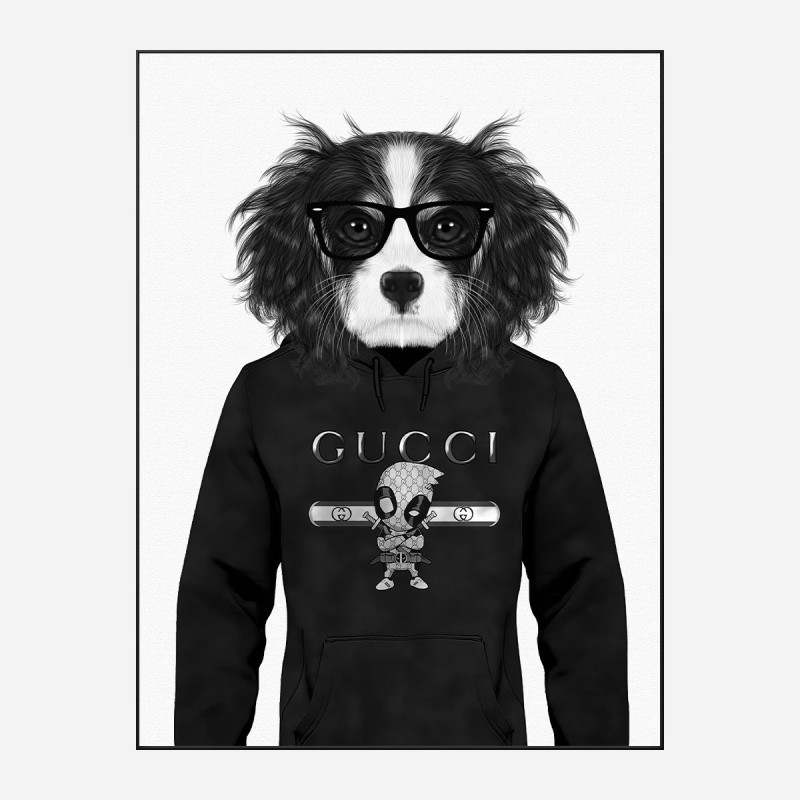 Black and white gucci hoodie hotsell