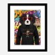 King Charles Spaniel in Gucci Hoodie Graffiti Art Print