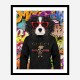 King Charles Spaniel in Gucci Hoodie Graffiti Art Print