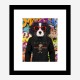 King Charles Spaniel in Gucci Hoodie Graffiti Art Print