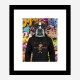 Boxer Dog in a Gucci Hoodie Graffiti Art Print