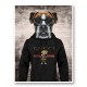 Boxer Dog in a Gucci Hoodie Art Print