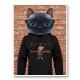 Cat in a Gucci Hoodie Art Print