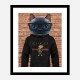 Cat in a Gucci Hoodie Art Print