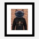 Cat in a Gucci Hoodie Art Print