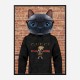 Cat in a Gucci Hoodie Art Print