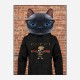 Cat in a Gucci Hoodie Art Print