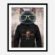 Cool Cat Gucci Hoodie Art Print