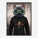 Cool Cat Gucci Hoodie Art Print